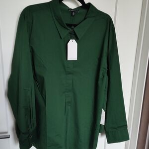 NWT Universal Standard Women’s Forest Green Long-Sleeve Shirt